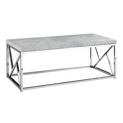 Monarch Coffee Table, Accent, Cocktail, Rectangular, Living Room, 48l, Grey Laminate
