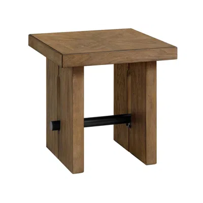 Intercon 24" X 24" End Table In Weathered Oak