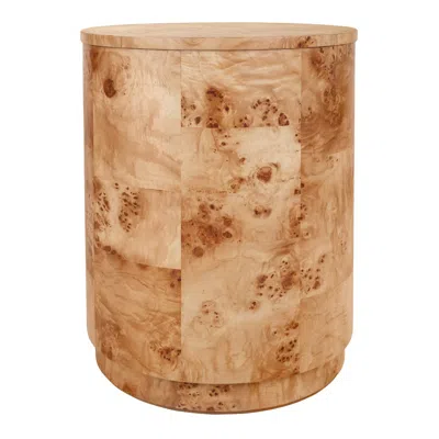 New Pacific Direct Arsenio Burl Wood Round Side/end Table