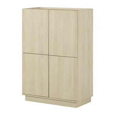 South Shore Furniture Liora Bookcase, Bleached Oak In Neutral
