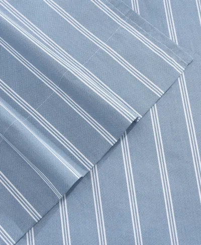 Tommy Hilfiger Printed 200-thread Count Cotton Percale 4-pc. Sheet Set, Full In Blue