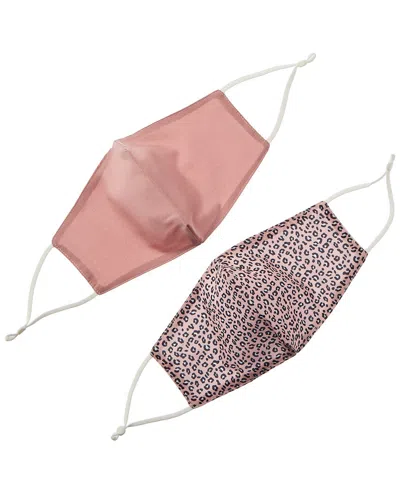 Marcus Adler Set Of 2 Cloth Face Masks In Pink