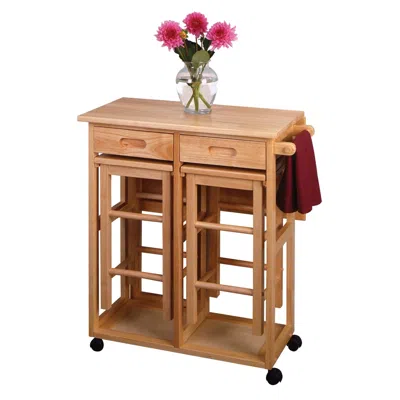 Winsome Wood Suzanne 3-pc Space Save Set Beech