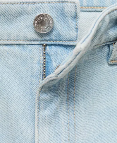 Mango Women's New Mom Comfort High-rise Jeans In Blue