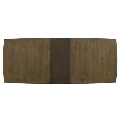 Lilola Home Bistro Vintage Walnut 72" Wide Contemporary Rectangle Dining Table With 16" Wide Extension Leaf In Brown