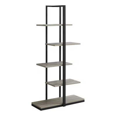 Monarch Bookshelf, Bookcase, Etagere, 5 Tier, 60h, Office, Bedroom, Brown Laminate