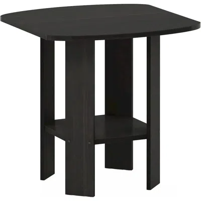 Furinno Simple Design End Table, Side Table, Black Espresso In Black