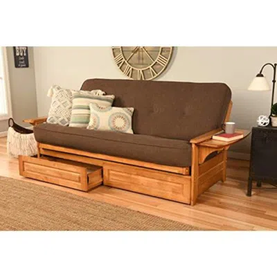 Kodiak Phoenix Frame-butternut Finish-linen Cocoa Mattress-storage Drawers In Multi
