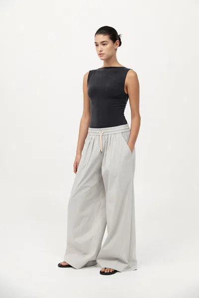 St Agni Everyday Drawstring Pants In Silver