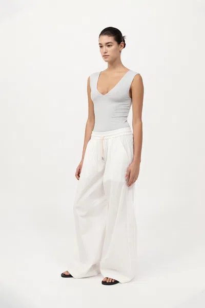St Agni Everyday Drawstring Pants In White