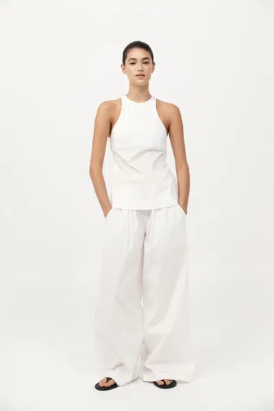 St Agni Everyday Drawstring Pants In White