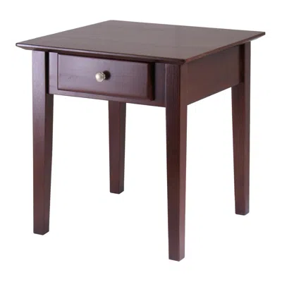 Winsome Wood Rochester End Table With One Drawer, Shaker