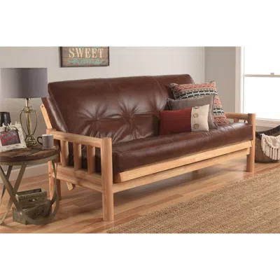 Kodiak Lodge Frame-natural Finish-oregon Trail Saddle Mattress In Brown