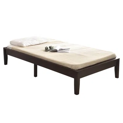 Better Home Products Stella Solid Pine Wood Twin Platform Bed Frame In