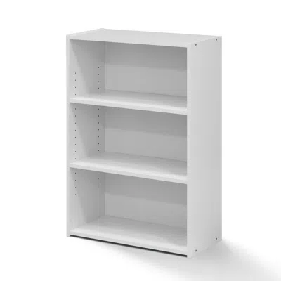 Furinno Wright 3-shelf Bookcase, Soft White In White