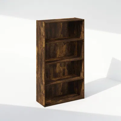 Schoenenrek Dimio Furinno 4-Laags Schoenenrek – Amber Pine/Zwart – Gemakkelijk Montage, Geen Gereedschap Nodig 4-lagen Schoenenrek