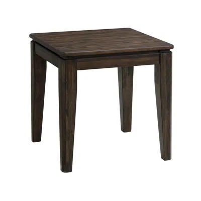 Intercon 24" X 24" End Table In Brushed Mango