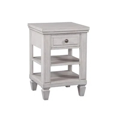 American Woodcrafters Salter Path 1-drawer Nightstand - White With Grain In Gray
