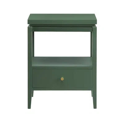 Comfort Pointe Opava Vintage Green 1-drawer Nightstand In Green