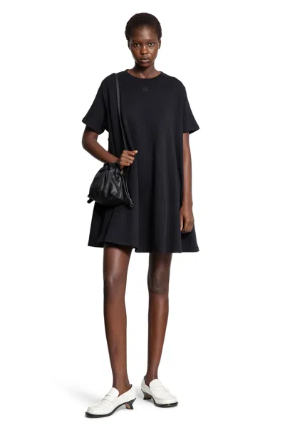 Loewe Trapeze Dress In Black