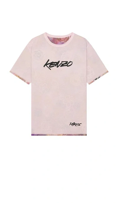 Kenzo Graphic Crew Neck T-shirt In Neutral