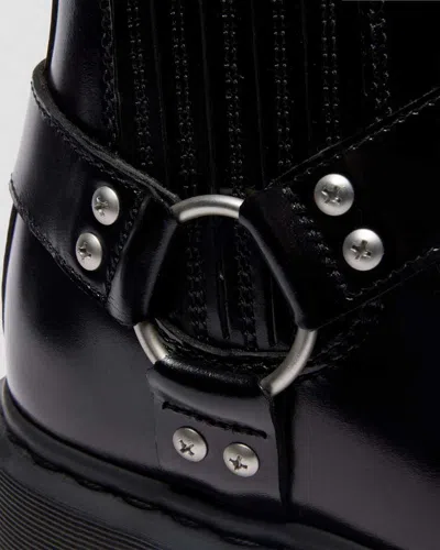 Dr. Martens 2976 Harness Analine Man Ankle Boots Black Size 9 Leather