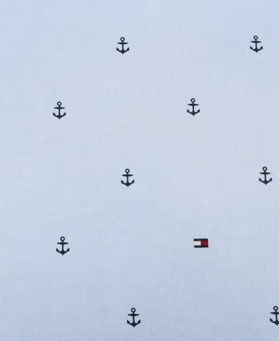 Tommy Hilfiger Printed 200-thread Count Cotton Percale 4-pc. Sheet Set, Full In Blue