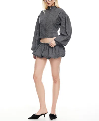 Lioness Women's Eclipse Zip-front Long-sleeve Jacket In Brown