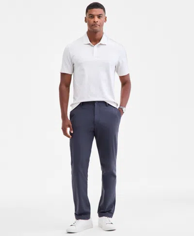 Alfani Men's Alfatech Stretch Solid Polo Shirt, Created For Macy's In White