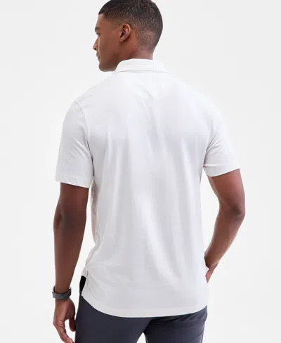 Alfani Men's Alfatech Stretch Solid Polo Shirt, Created For Macy's In White