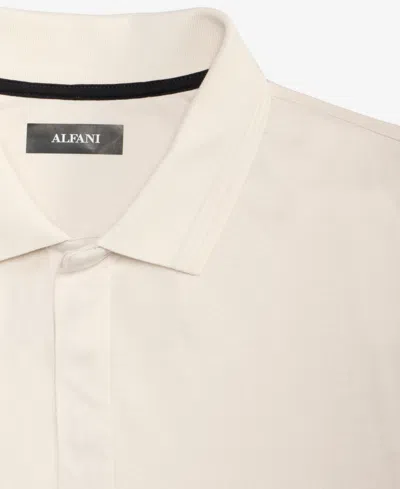 Alfani Men's Alfatech Stretch Solid Polo Shirt, Created For Macy's In White
