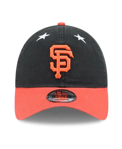 New Era Men's Black/orange San Francisco Giants 2025 Mlb All-star Game 9twenty Adjustable Hat In Black