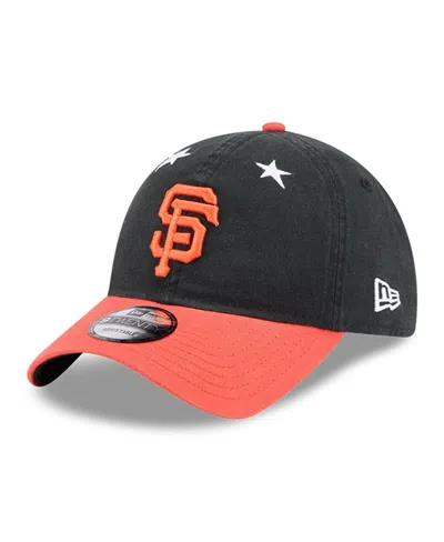 New Era Men's Black/orange San Francisco Giants 2025 Mlb All-star Game 9twenty Adjustable Hat In Black
