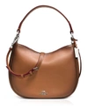 Coach Nomad Crossbody In Burnished Glovetanned Leather In Saddle/silver