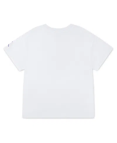 Jordan Big Girls 23 Flowers Short Sleeve T-shirt In White