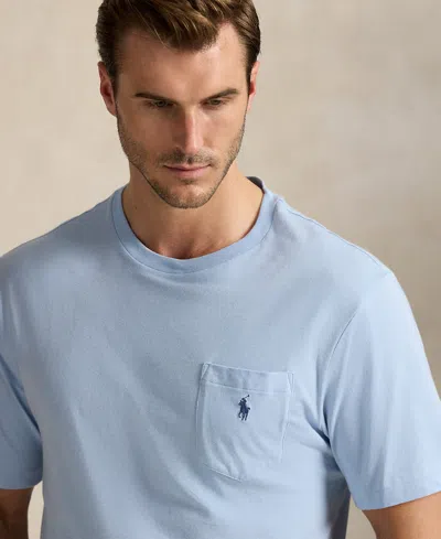 Polo Ralph Lauren Polo Pony-embroidered T-shirt In Blue