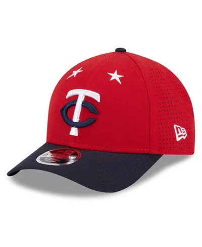 New Era Men's Red/navy Minnesota Twins 2025 Mlb All-star Game 9forty M-crown Adjustable Hat In Red