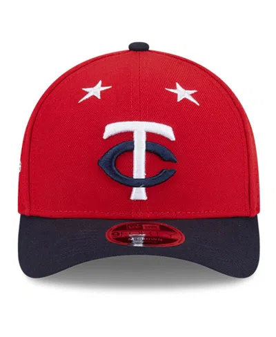 New Era Men's Red/navy Minnesota Twins 2025 Mlb All-star Game 9forty M-crown Adjustable Hat In Red