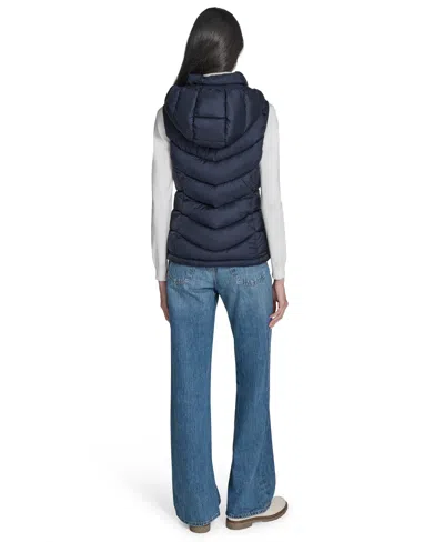 Charter Club Women's Packable Hooded Puffer Vest, Created For Macy's In Blue