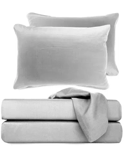 Bedvoyage Luxury Rayon From Bamboo 4-pc. Sheet Set, California King In Gray