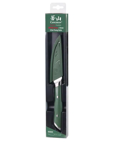 Cangshan Helena Series 3.5" Paring Knife With Sheath In Green