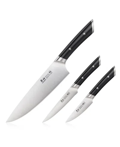 Cangshan Helena Series 3-pc. Starter Knife Set In Black
