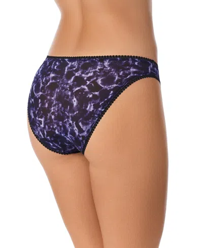 On Gossamer Triple Mesh Print Bikini In Blue