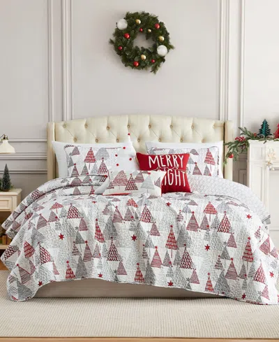Southshore Fine Linens Merry And Bright 5-pc. Quilt Set, Twin/twin Xl In White
