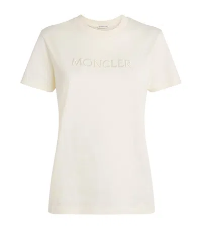 Moncler Cotton Logo T-shirt In White