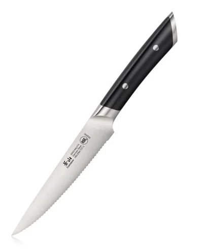 Cangshan Helena Series 5" Serrated Utility Knife In Black