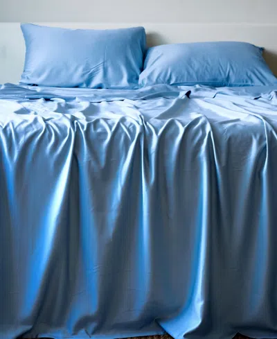 Bedvoyage Luxury Rayon From Bamboo 4-pc. Sheet Set, Queen In Blue