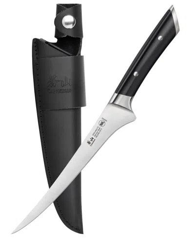 Cangshan Helena Series 7" Fillet Knife With Leather Sheath In Black