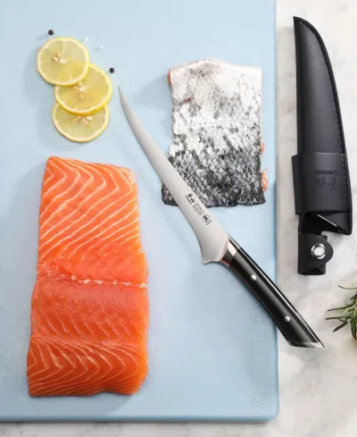 Cangshan Helena Series 7" Fillet Knife With Leather Sheath In Black