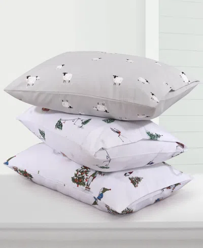 Azores Home Sofi Paisley Extra Deep Pocket Flannel 4-pc. Sheet Set, King In White